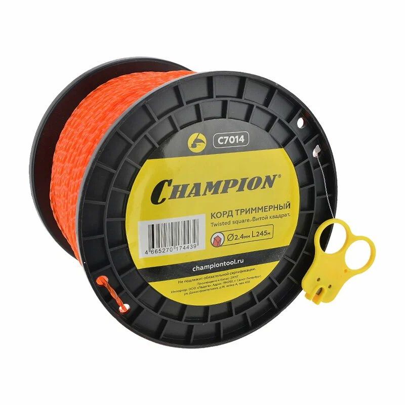 Купить Корд CHAMPION Twisted Square 2.4мм / 245м / витой кв. / C7014