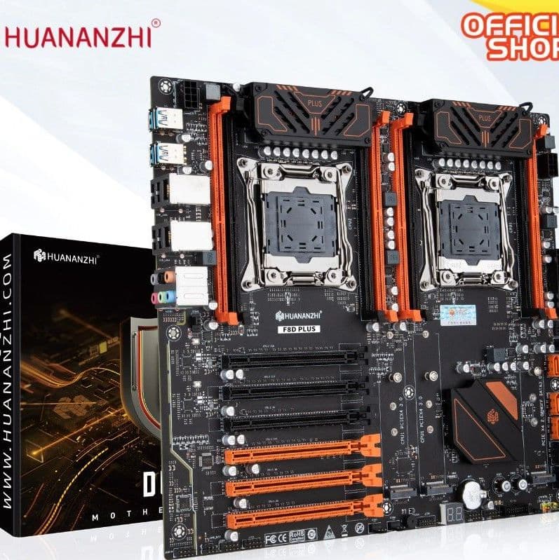 Купить Материнская плата HUANANZHI F8D PLUS LGA 2011-3, процессор Intel Dual CPU