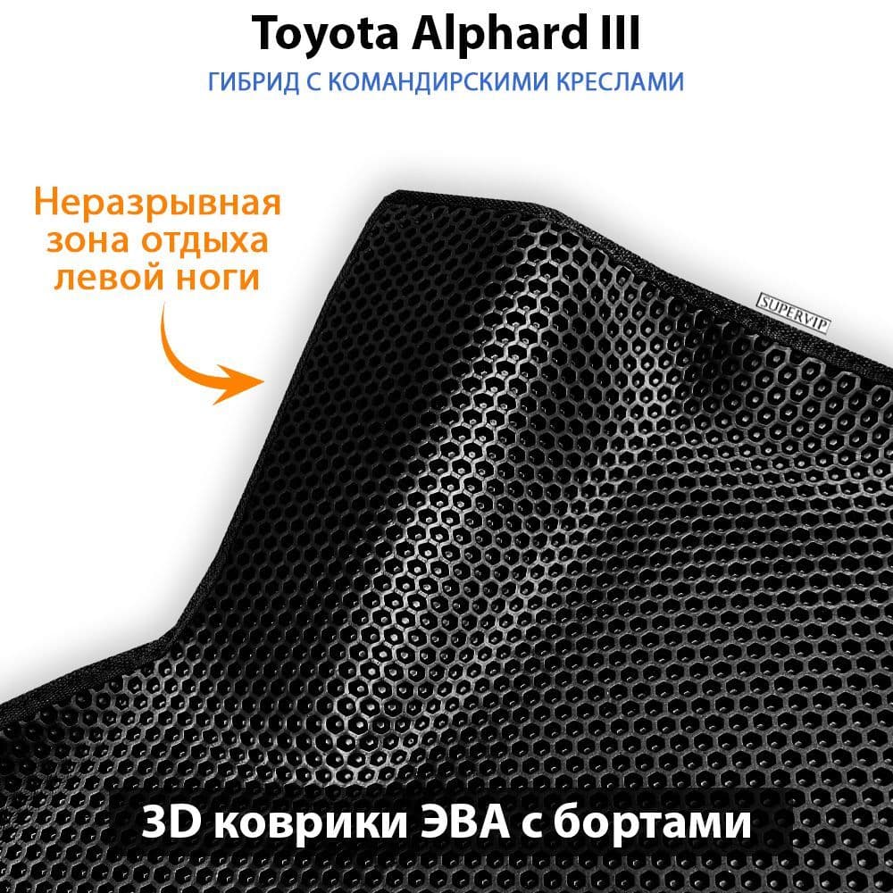 Купить Автоковрики ЭВА с бортами для Toyota Alphard III