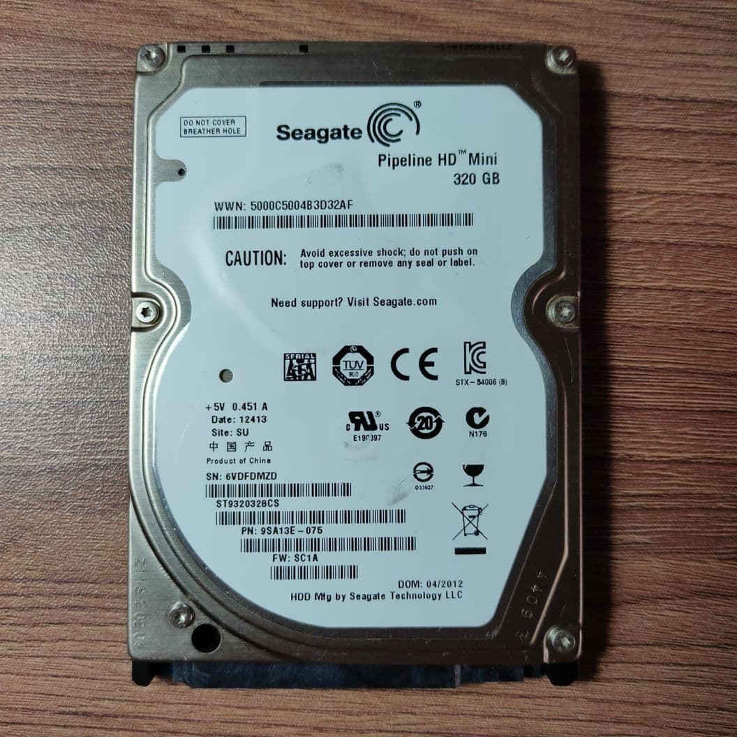 Купить HDD Seagate 2.5" 320GB 04/2012