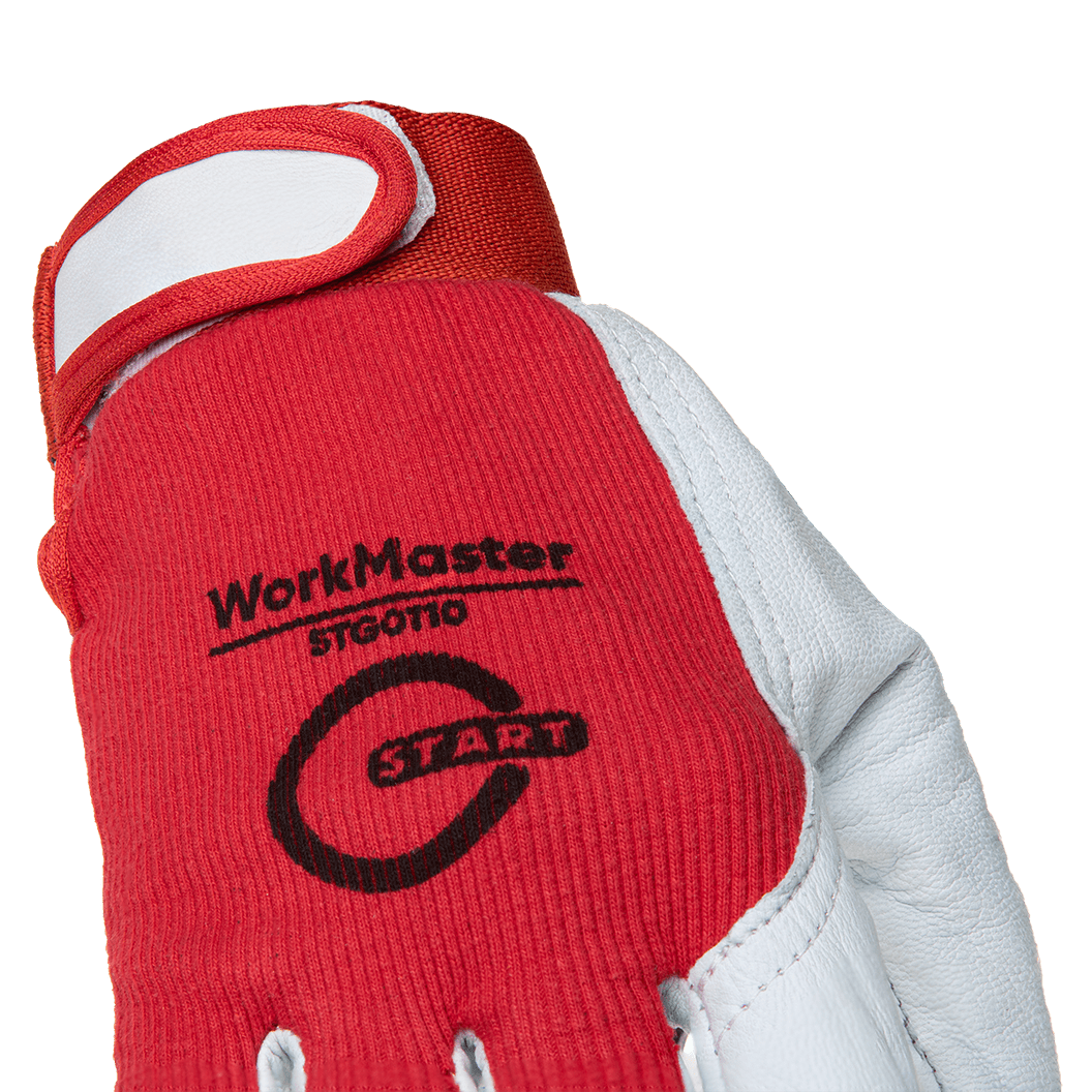 Купить WorkMaster STG0110, Перчатки со вставкой из козьей кожи (10/100)