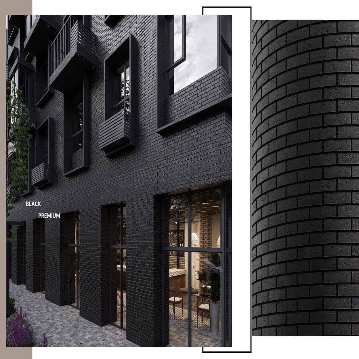 Купить Кирпич керамический Black 1 НФ Premium