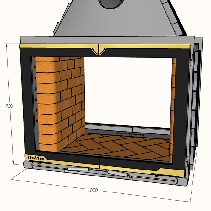 Купить Топка SENATOR DUBLE FACE 1000 mm