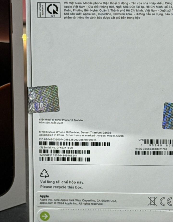 Купить iPhone 16 Pro  Max 256Gb