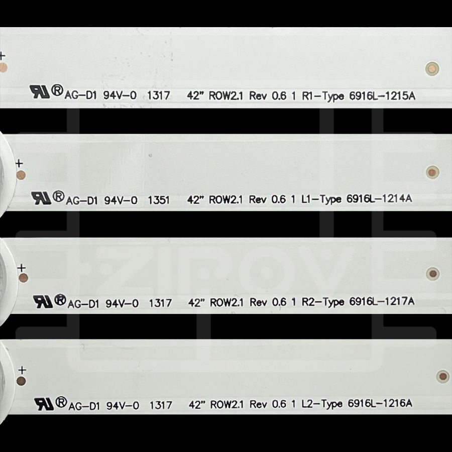 Купить Подсветка 42" ROW2.1 Rev0.0 1 L1-TYPE 6916L-1412A (6916L-1318A) / 42" ROW2.1 Rev0.0 1 R1-TYPE 6916L-1413A (6916L-1319A) / 42" ROW2.1 Rev0.0 1 L