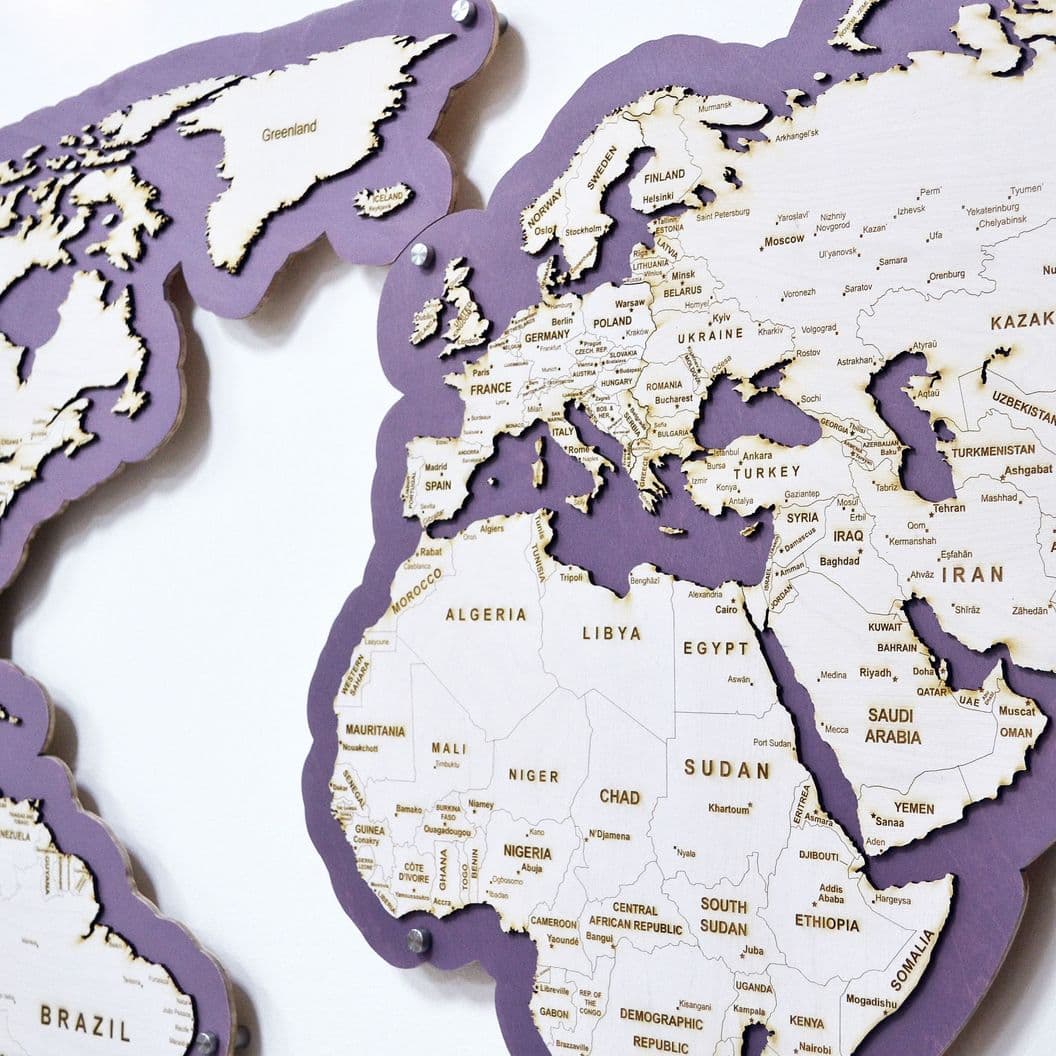 Купить Карта Мира "Фиолет"