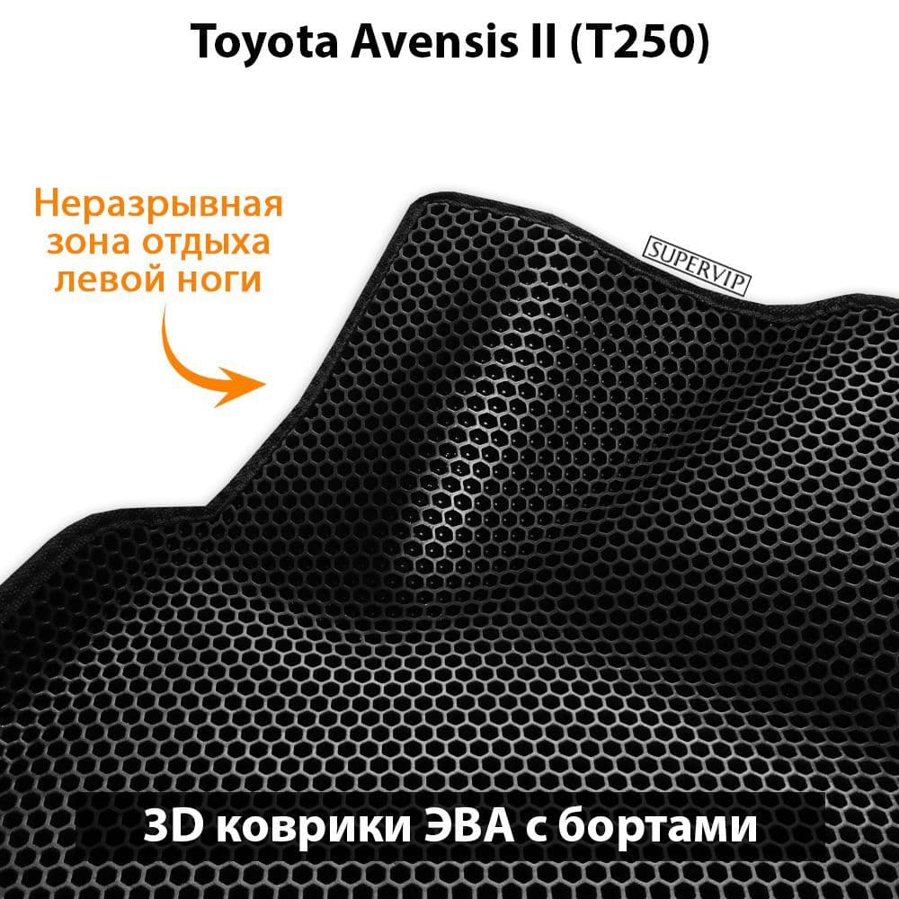 Купить Автоковрики ЭВА с бортами для Toyota Avensis II (T250)