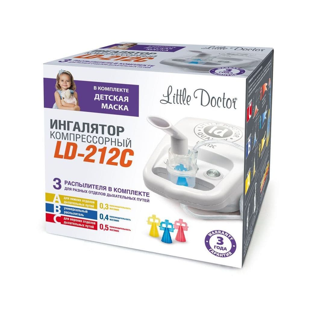Купить Ингалятор Little Doctor LD-212C Белый Компрессорный
