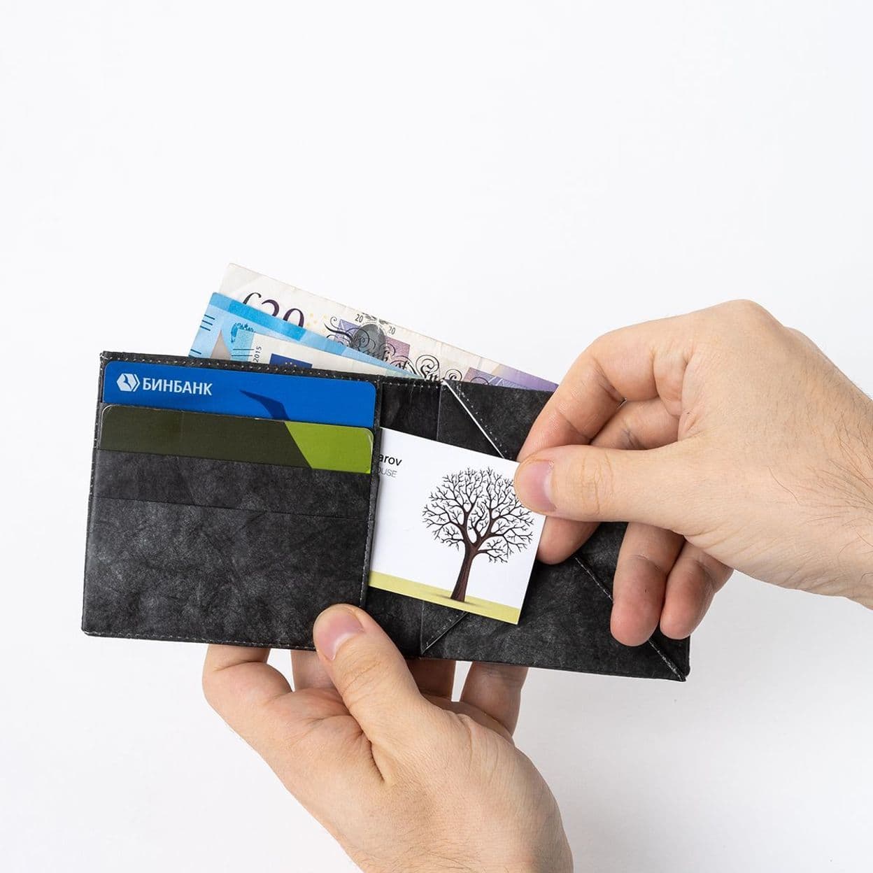 Купить Бумажник ALAP Короткий (чёрный)