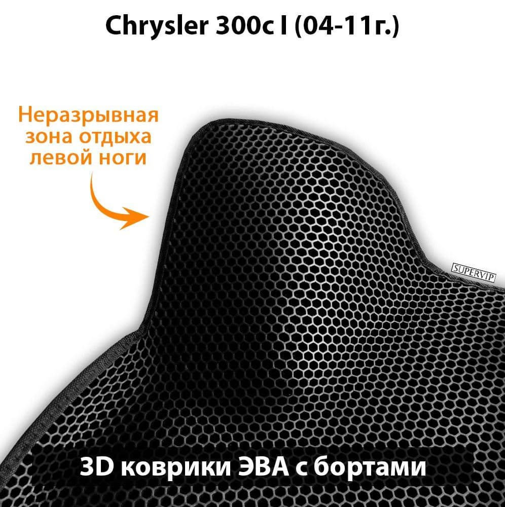 Купить Автоковрики ЭВА с бортами для  Chrysler 300c I