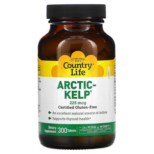 Купить Country Life, Arctic-Kelp, 225 мкг, 300 таблеток