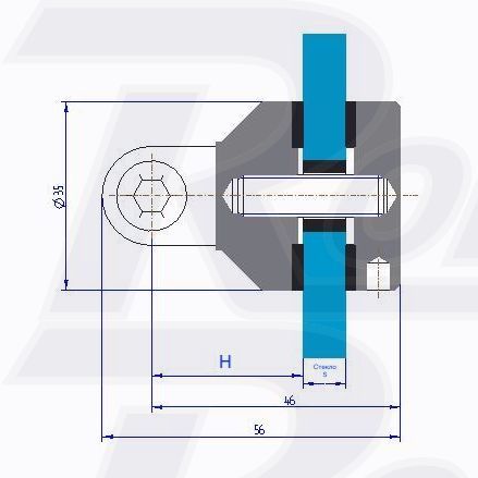 Купить 1030 NEW S4 16-21 Крепление точечное поворотное прямое