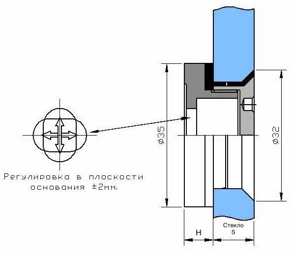 Купить 1009-С1-12 Крепление точечное коническое