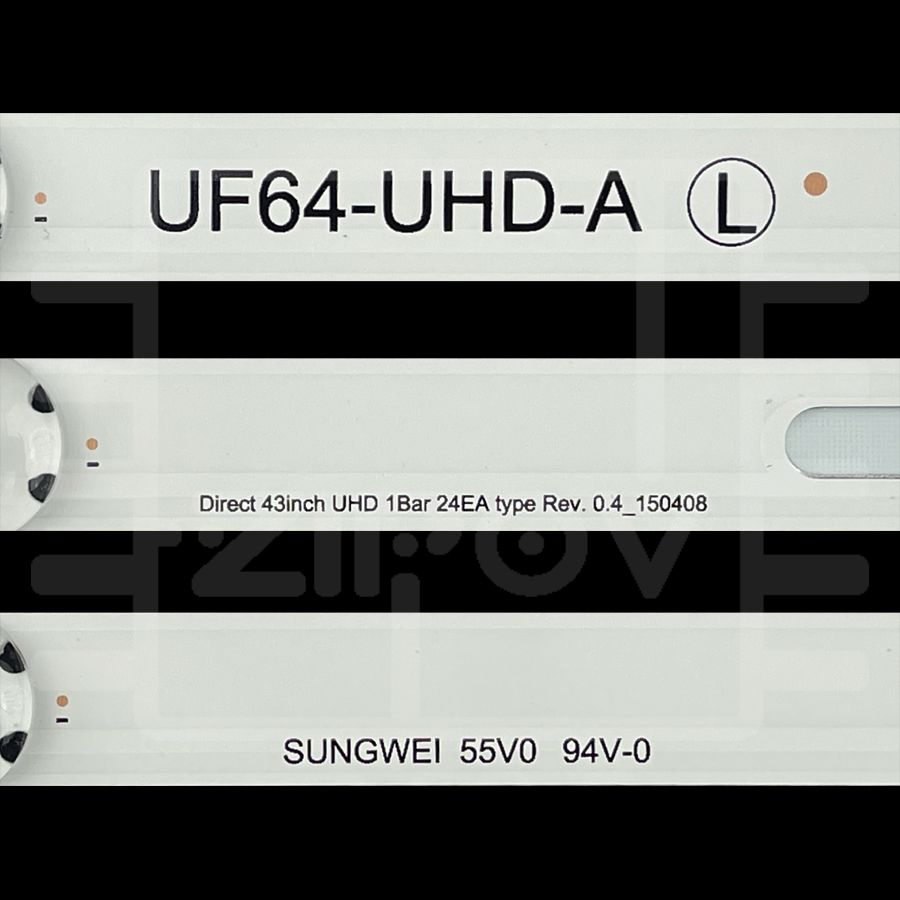 Купить Подсветка Zipov для ТВ LG 43UH603V 43UH610V 43UH619V 43UH620V 43UK6390PLG 43UF640V 43LH604V UF64_UHD_A для матриц HC430DGN (Комплект).