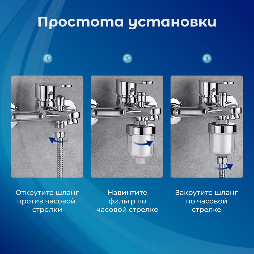 Купить Сменный картридж к фильтру насадке для очистки воды KLENK, размер М, 2 шт в комплекте