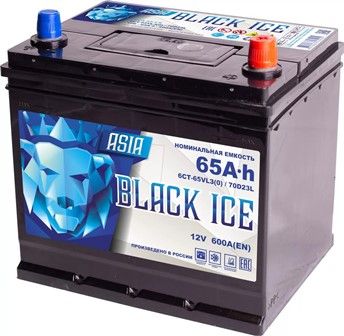 Купить BLACK ICE Pro 65Ач 600А 12V R+ (AKTEX)