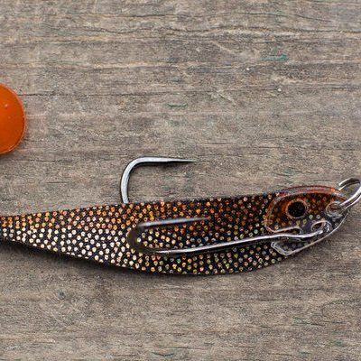 Плоские приманки Asmak Flat Bait Shad Black Gold 70mm