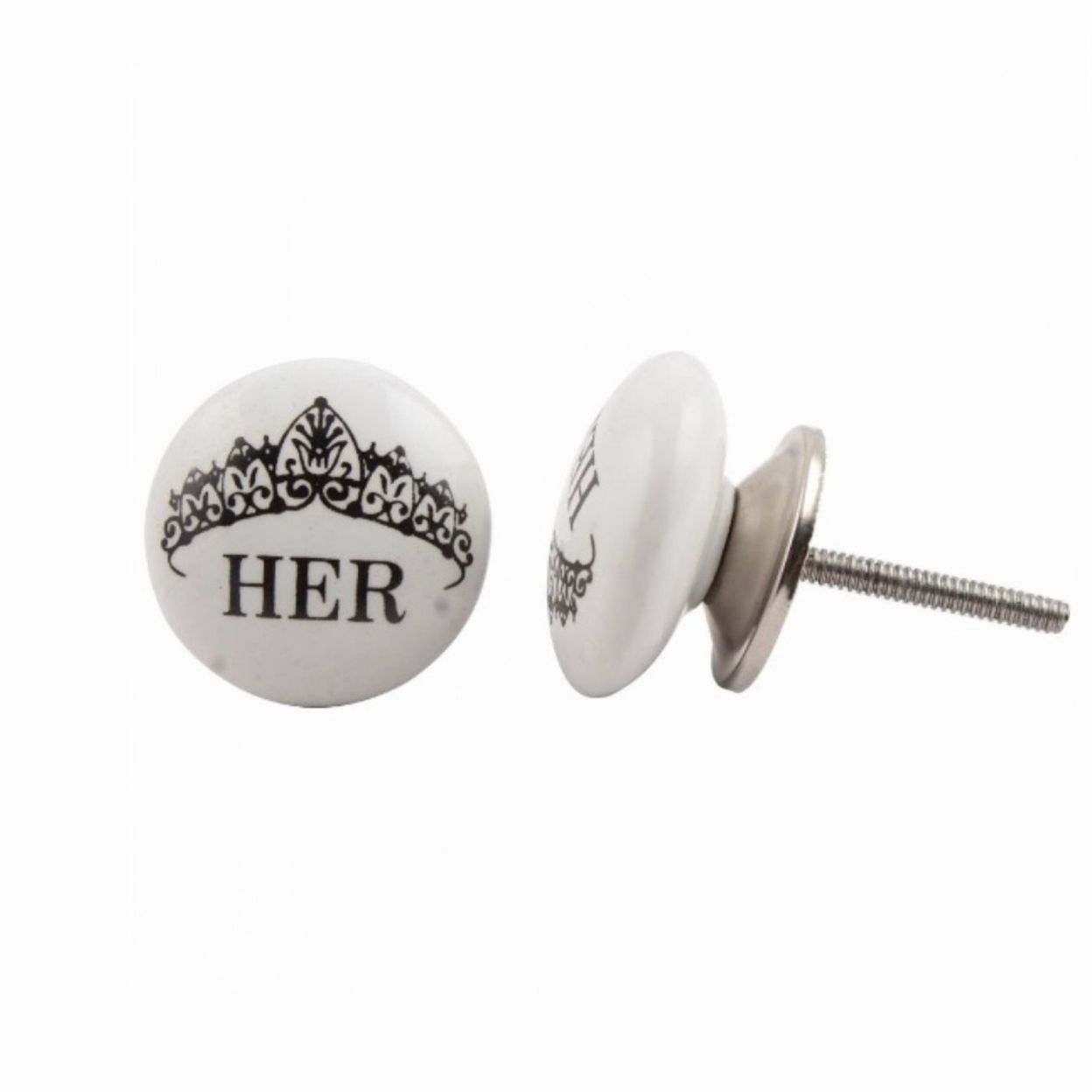 Купить Керамические мебельные ручки «his» и «her»