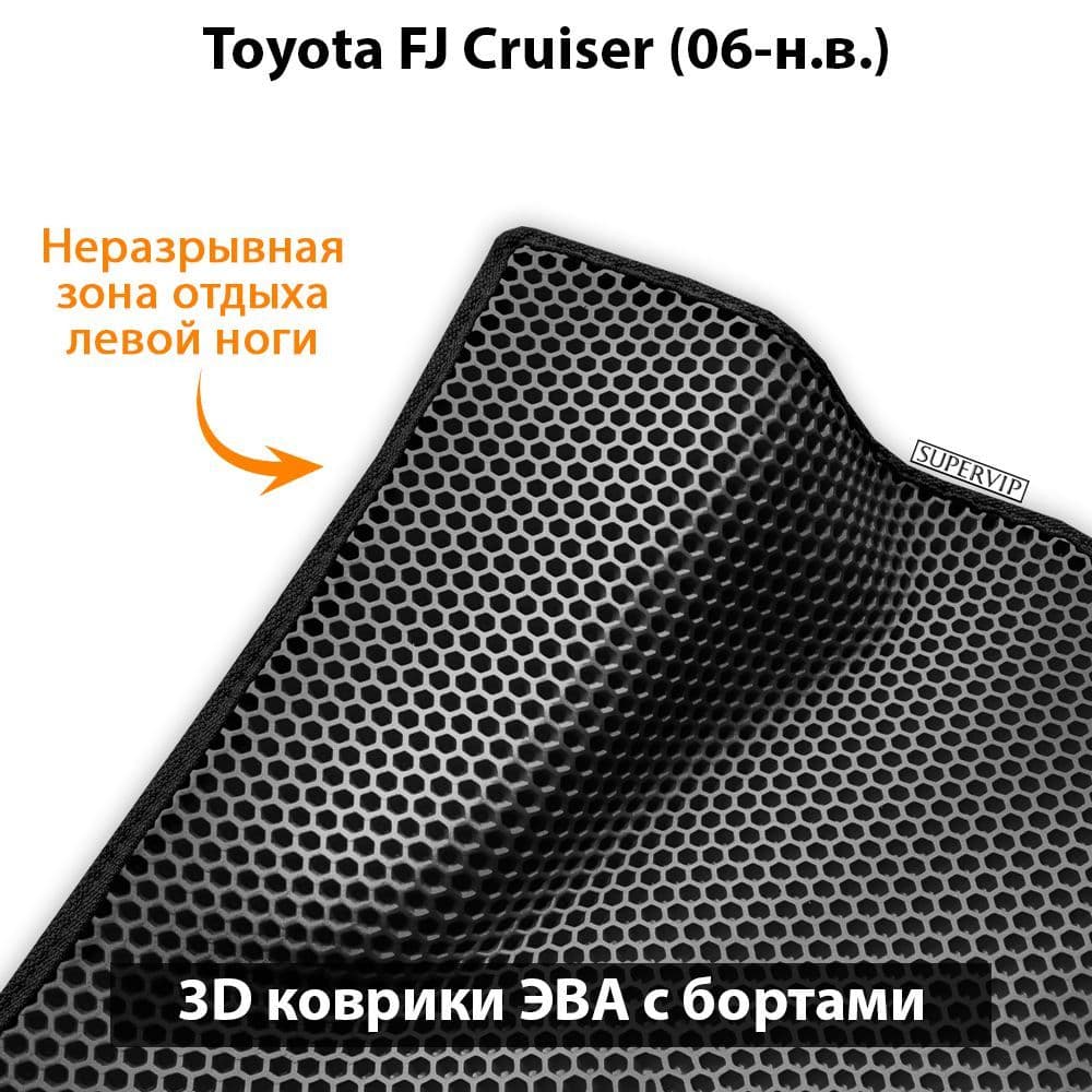 Купить Передние коврики ЭВА с бортами для Toyota FJ Cruiser