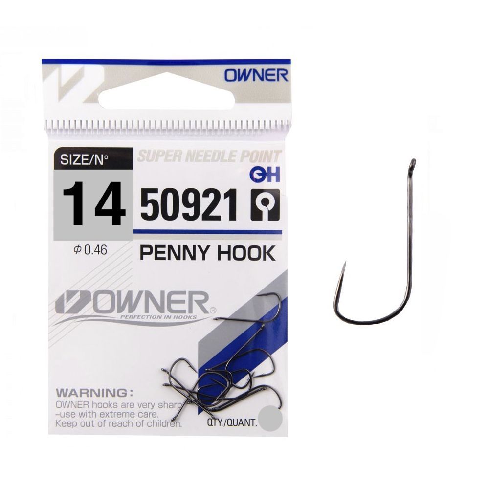 Купить Крючки рыболовные OWNER Penny Hook BC #8. 10 Штук