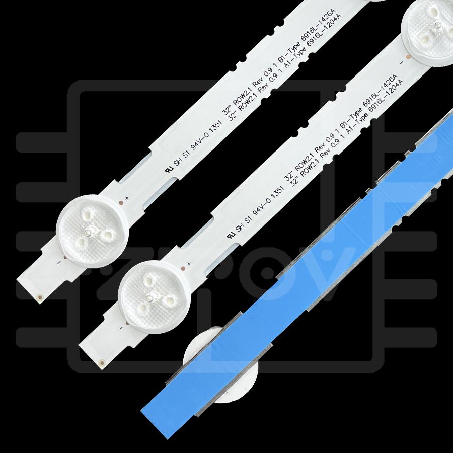 Купить Подсветка для ТВ LG 32LN541V 32LN540V 32LN541U 32LN542V 32LN613V 32LA620V 32LB530U 6916L-1437A 6916L-1438A B1,B2 (7-7-7 диодов) (комплект)