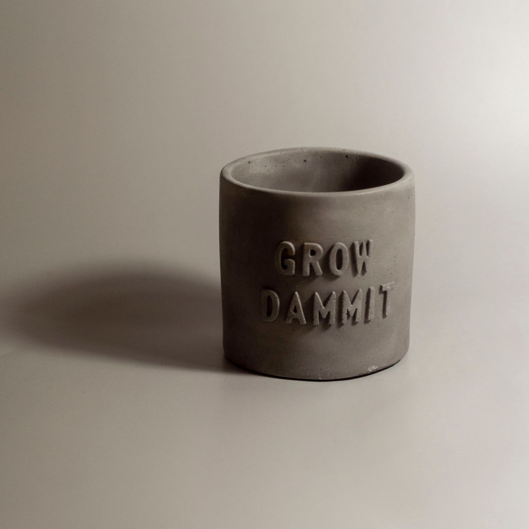 Купить Кашпо "Grow dammit"