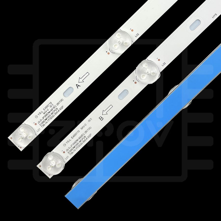 Купить Подсветка для ТВ HI VHIX-40F152MSY, BBK 40LEX-5043 FT2C 40LEX5043 40LEM-1043/FTS2C Hyundai H-LED40F451BS2 маркировка JS-D-JP395DM-A81EC (компле
