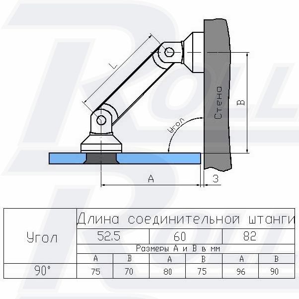 Купить CM2020C1 60 Крепление к полу / потолку / стене — Копия