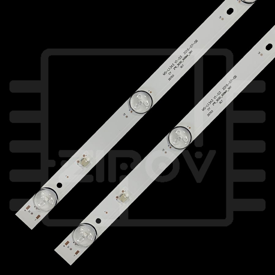 Купить Подсветка MS-L1343 V2 2*6_3030_300MA_36V