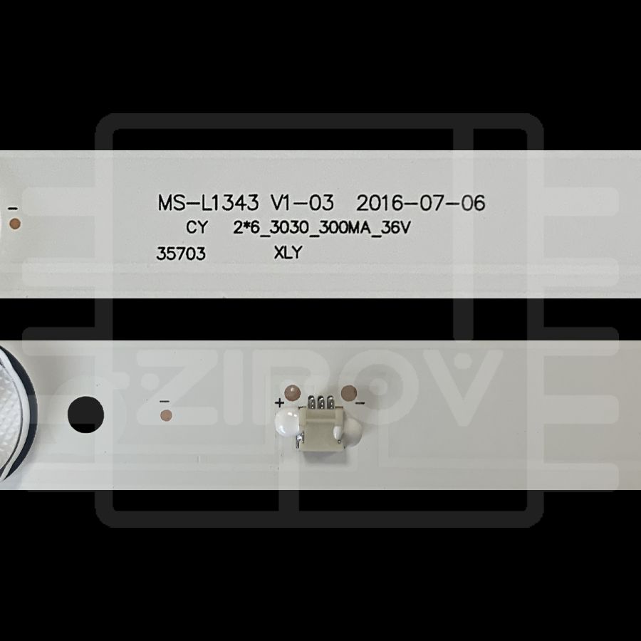 Купить Подсветка MS-L1343 V2 2*6_3030_300MA_36V
