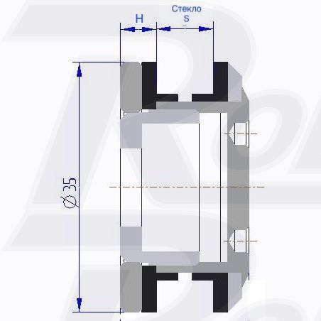 Купить 1009-S2-K-10 Крепление точечное прямое