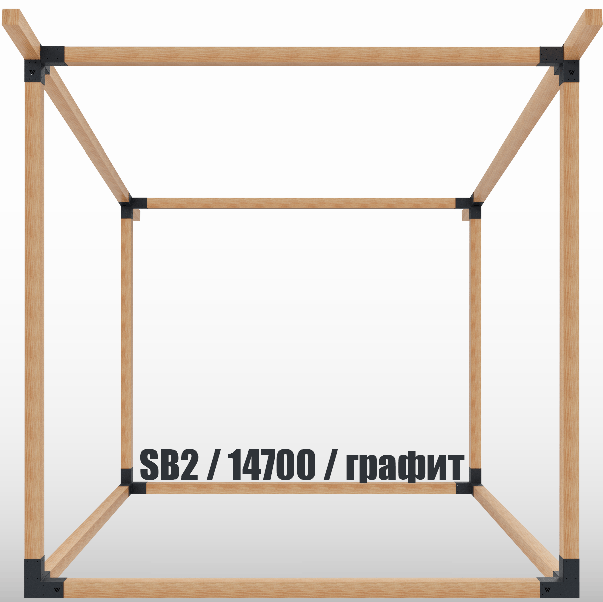 Купить Набор коннекторов для сборки беседки с односкатной крышей 3х3х3 SB2