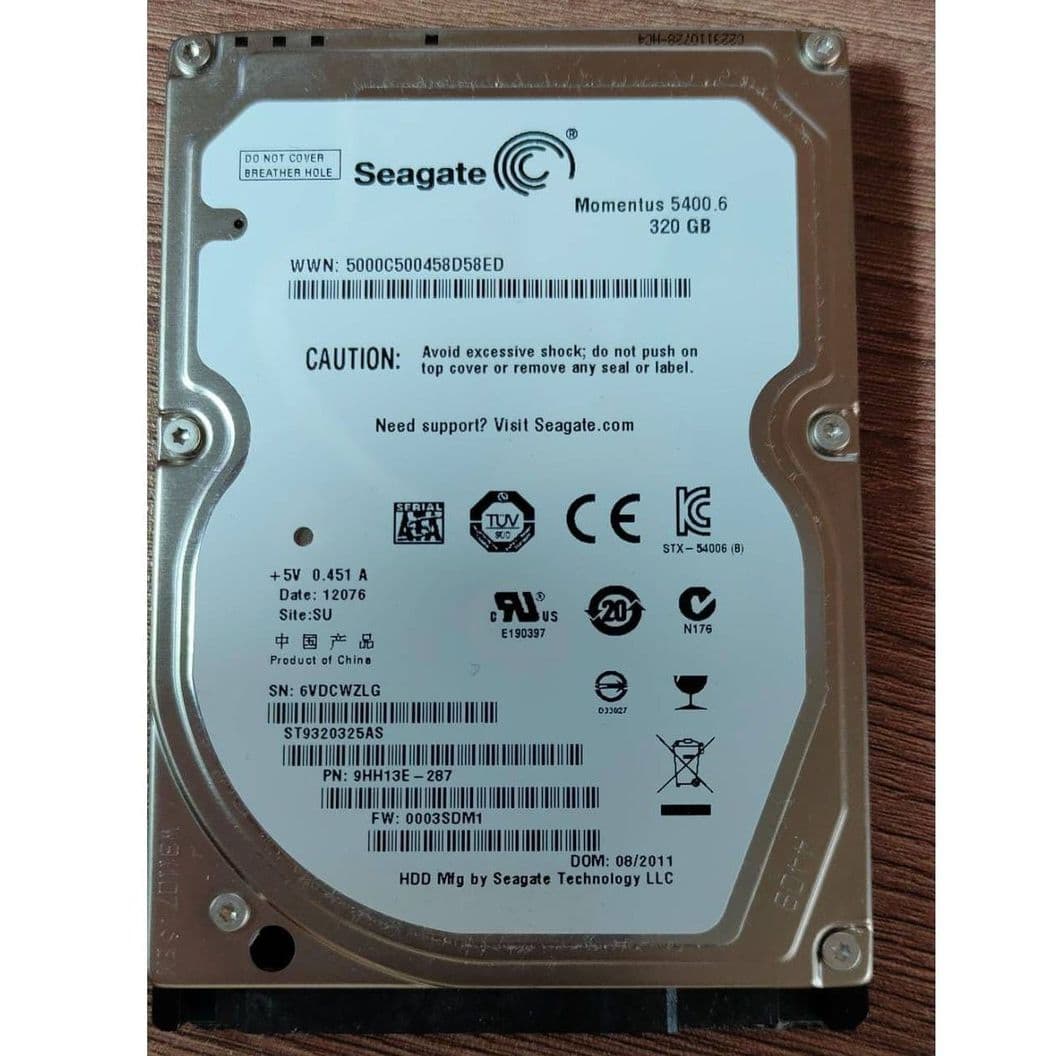 Купить HDD Seagate 2.5" 320GB 08/2011