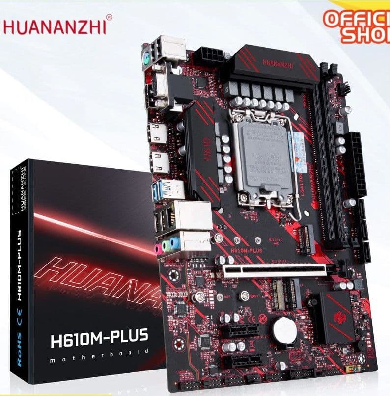 Купить Материнская плата HUANANZHI H610M PLUS M-ATX DDR4 поддержка 12 13 Gen