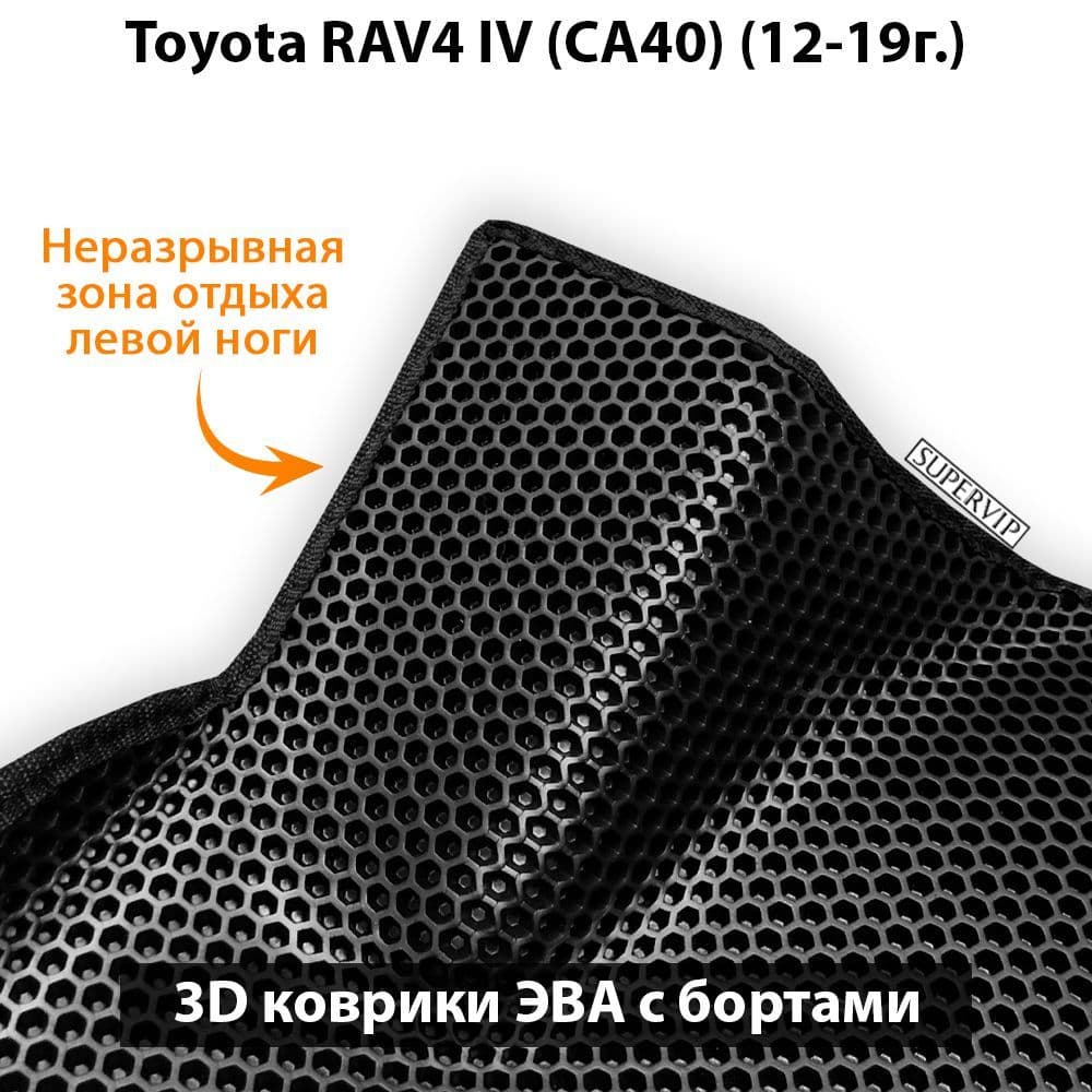 Купить Автоковрики ЭВА с бортами для Toyota RAV4 IV (CA40)