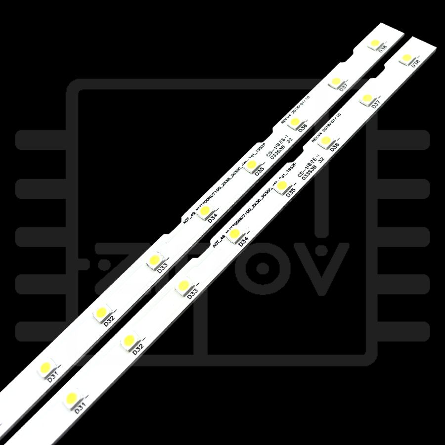 Купить Подсветка AOT_49_NU7300_NU7100_2X38_3030C_d6t-2d1_19S2P REV.V4