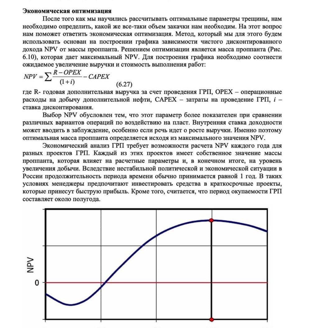 Объем проппанта для ГРП