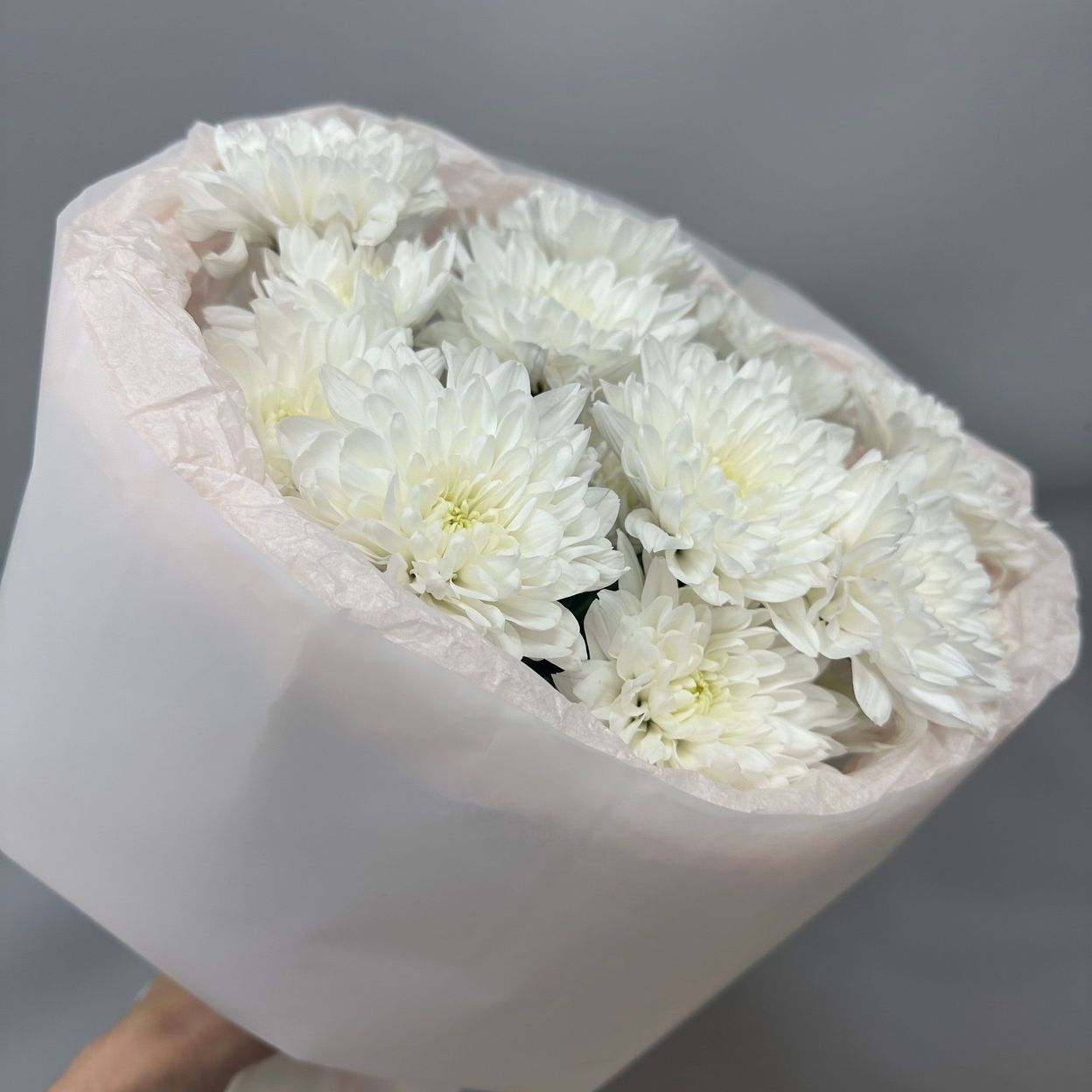 Купить Букет-комплимент из хризантем