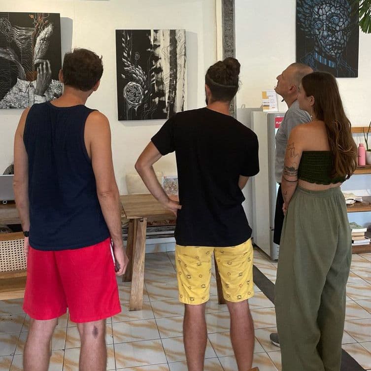 Aleksei Rumiantsev's solo exhibition in Bali