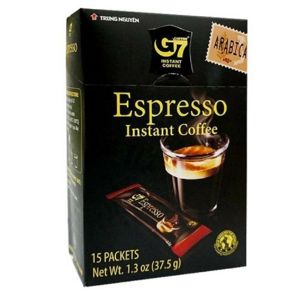 Купить ЧУНГ НГУЕН G7 Кофе растворимый "ESPRESSO", коробка 15саше*2,5г (1/24)