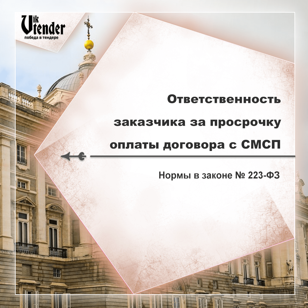 Ответственность заказчика за просрочку оплаты договора с СМСП