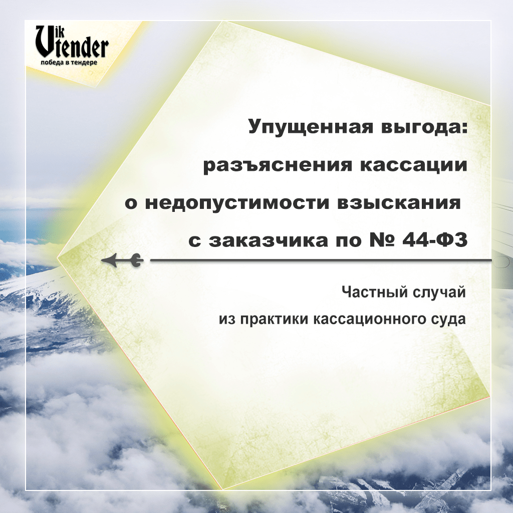 Упущенная выгода: разъяснения кассации о недопустимости взыскания с заказчика по № 44-ФЗ