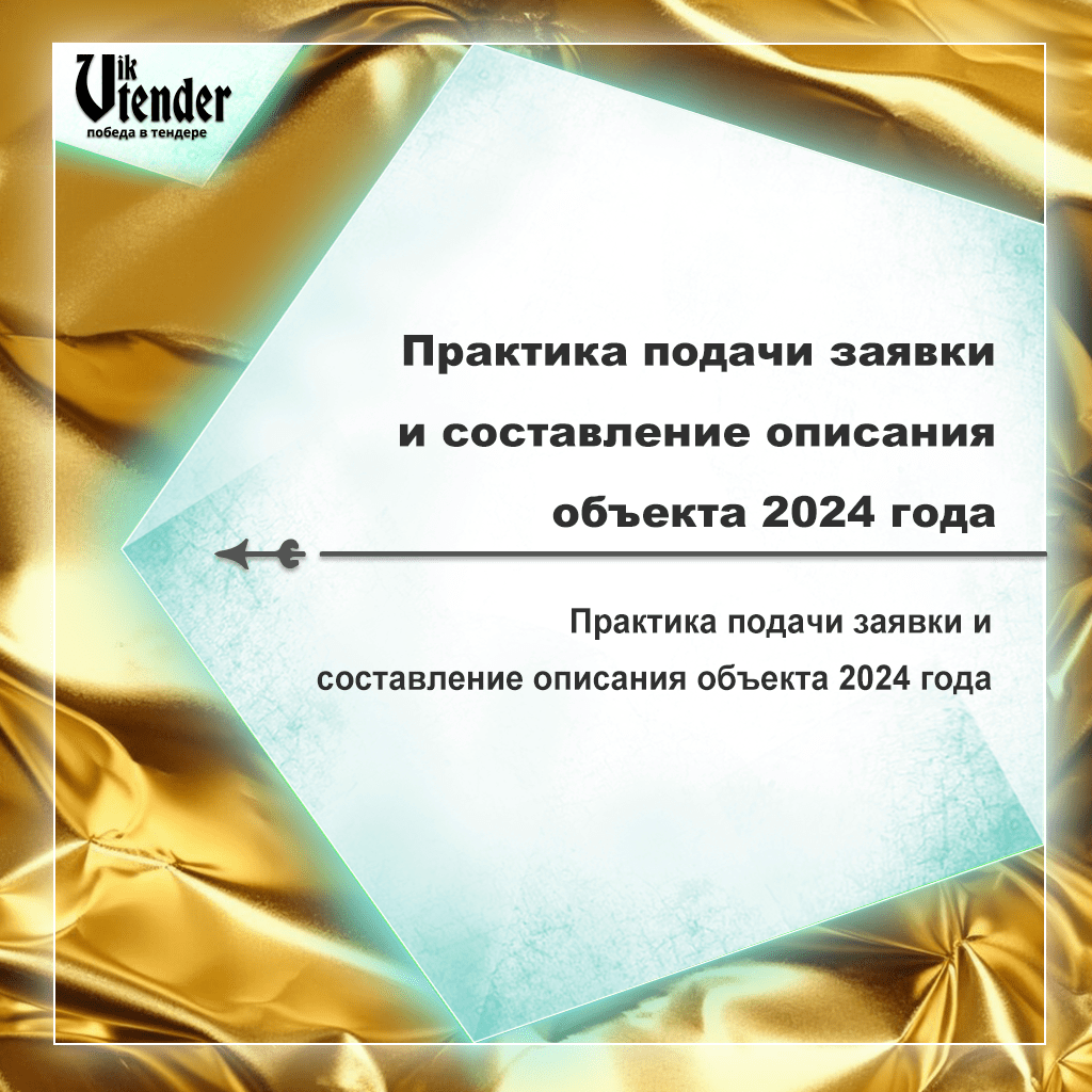 Практика подачи заявки и составление описания объекта 2024 года