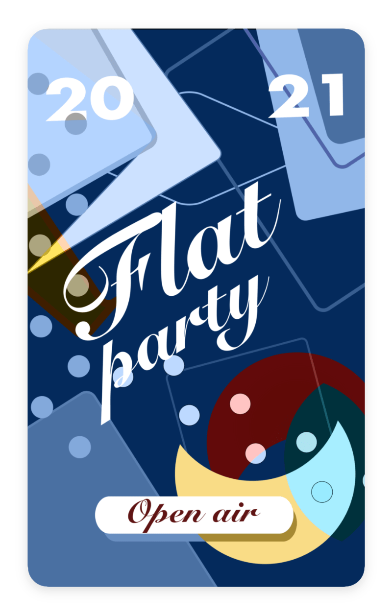 Flat poster