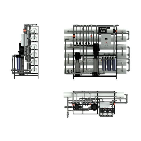 Двухступенчатые системы обратного осмоса серия RO-DUO, низкого давления