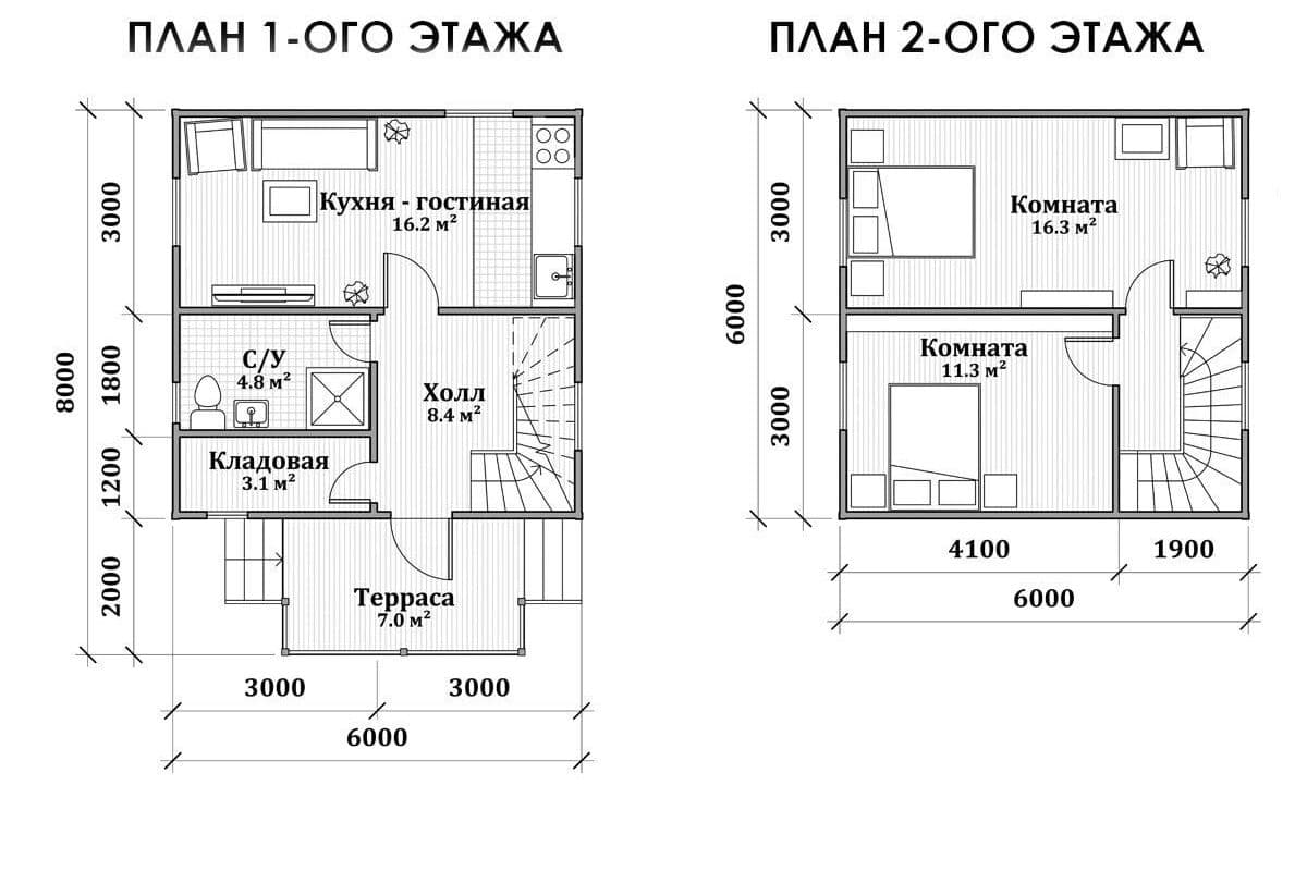 План дома терем