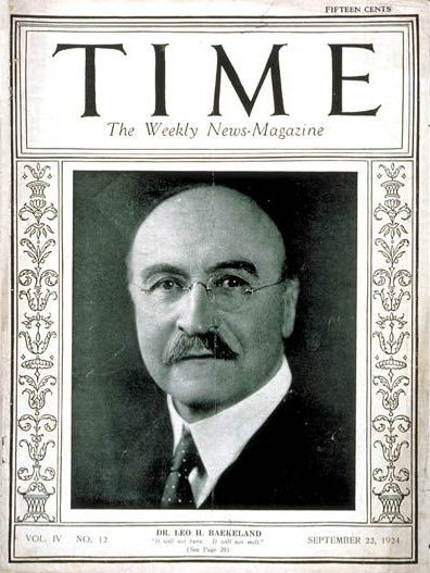 Лео Бакеланд. Обложка журнала Time за 1924 год.
