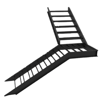 Изготовление лестниц с обслуживающей площадкой