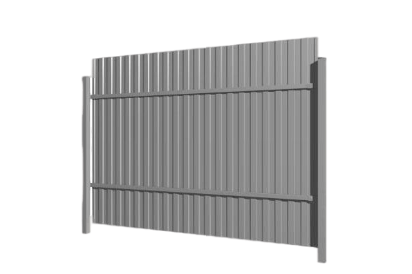Изготовление забора из профнастила