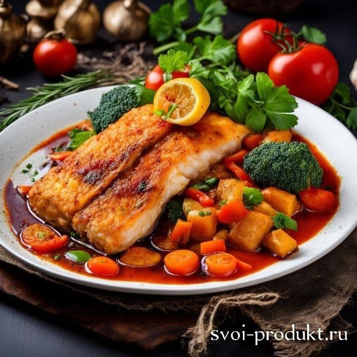 Рецепт рыбы с овощами